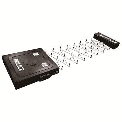 kwaliteit  Traffic Police Q235 Steel Traffic Roadblocks , 7m Portable Tyre Killer fabriek